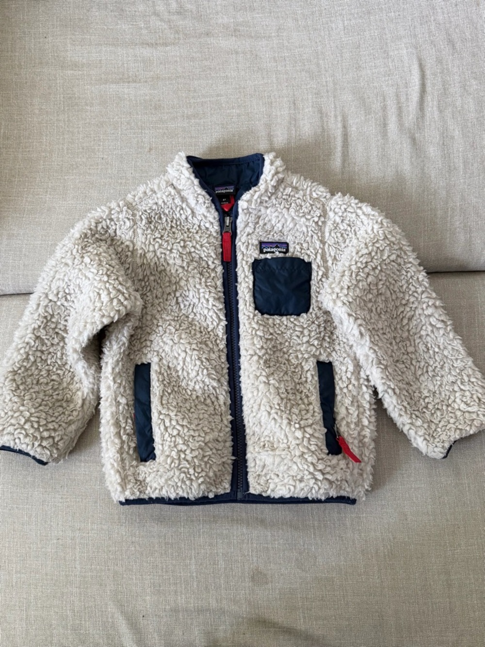 Patagonia Baby Retro-X Fleece Jacket Cream Sherpa Toddler Coat